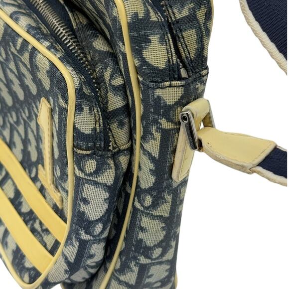 Christian Dior Diorissimo Crossbody Bag*Trotter Design in Blue and Cream trim - Picture 6 of 15